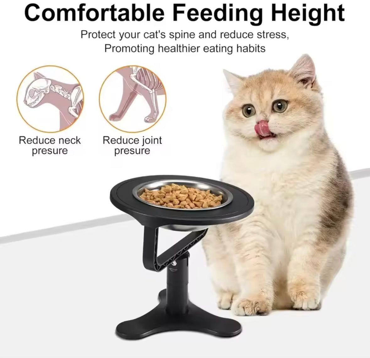 PurrLift Elevated Cat Bowl