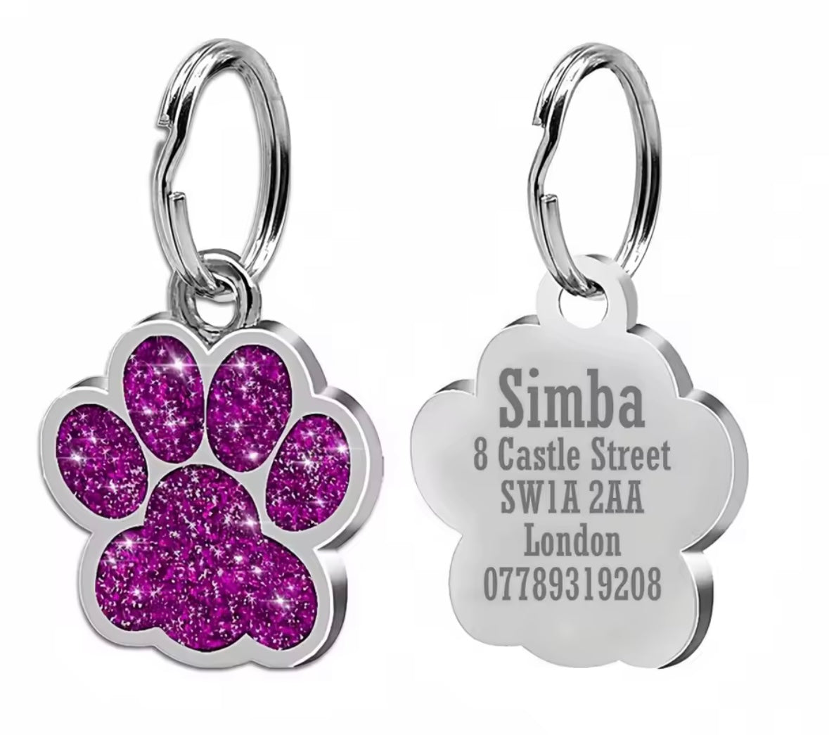 GlitterPaw ID Tag