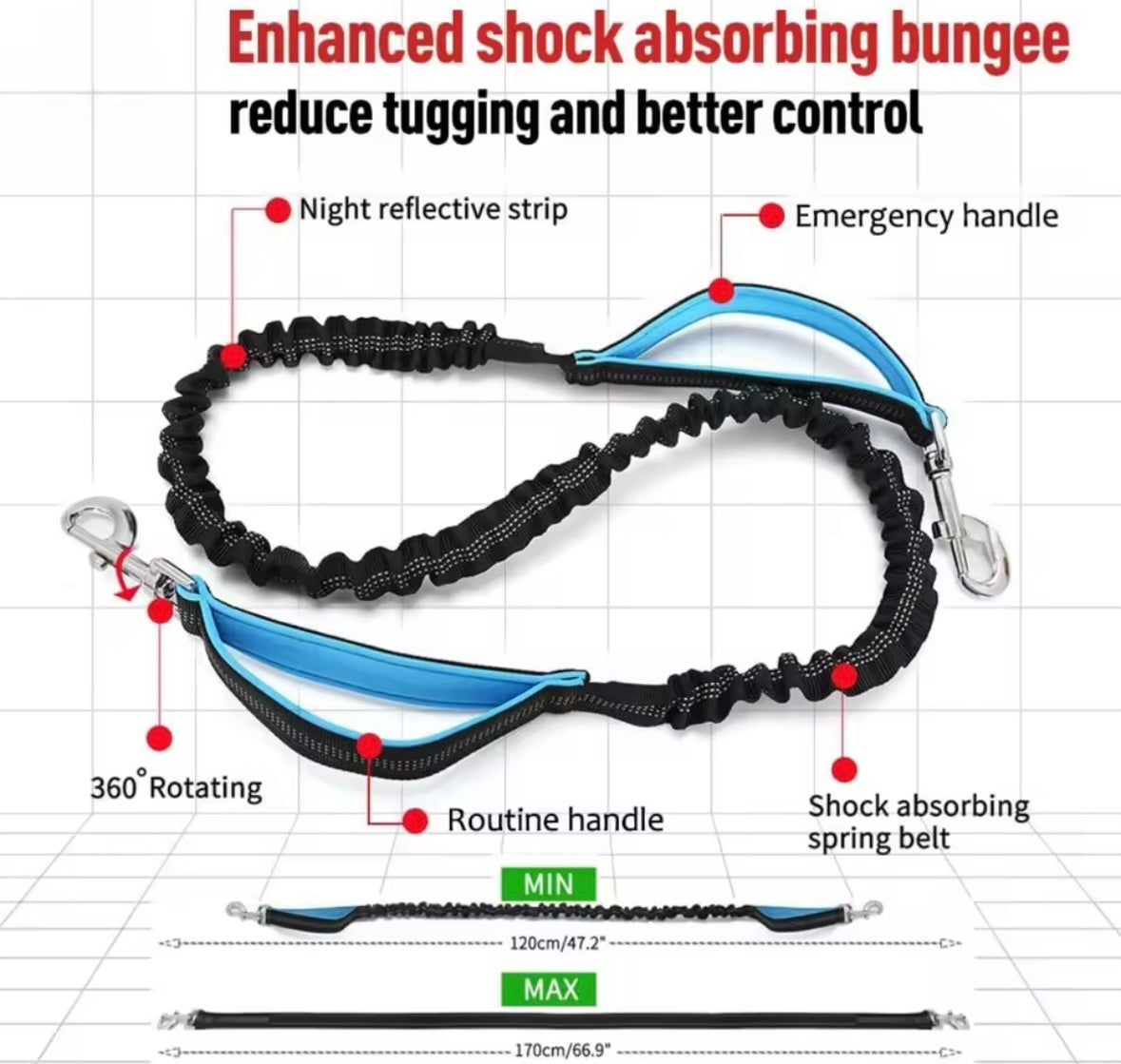 WaistLeash Retractable Dog Leash