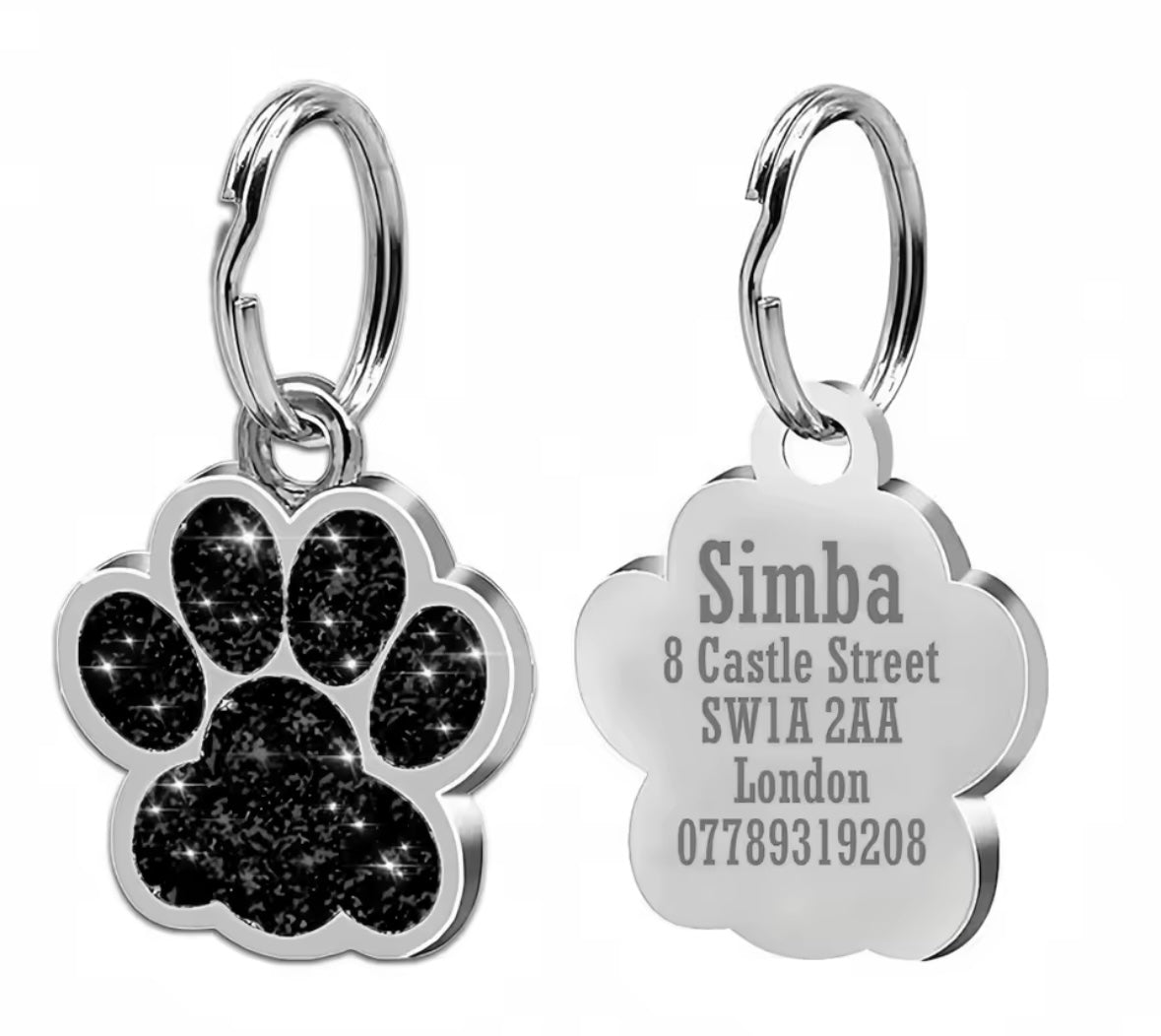 GlitterPaw ID Tag