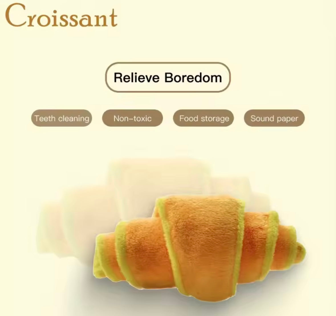 CroissantPaws Plush Toy