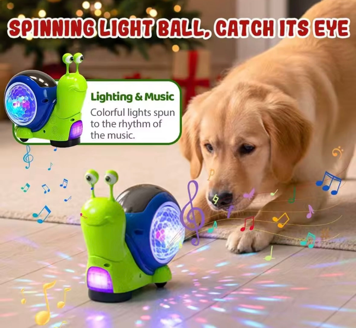 GlowSnail Pet Toy