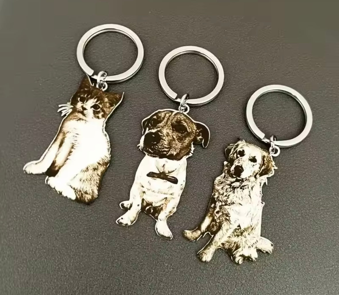 Pet Portrait Keychain