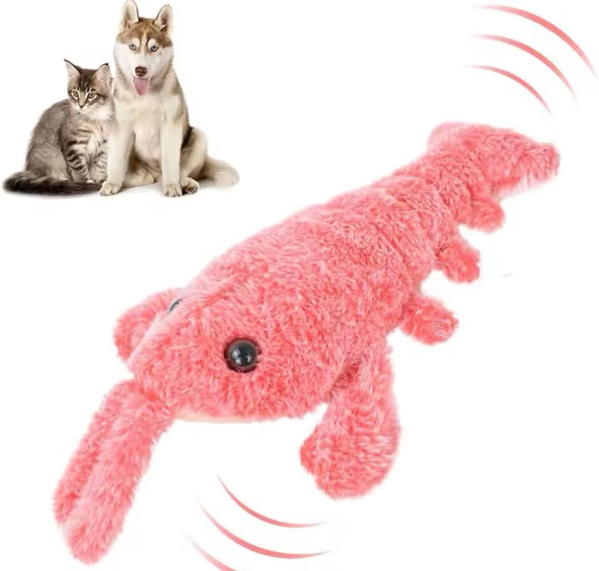 JumpyPaws Shrimp Toy
