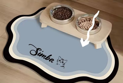 PawPrint Personalized Feeding Mat
