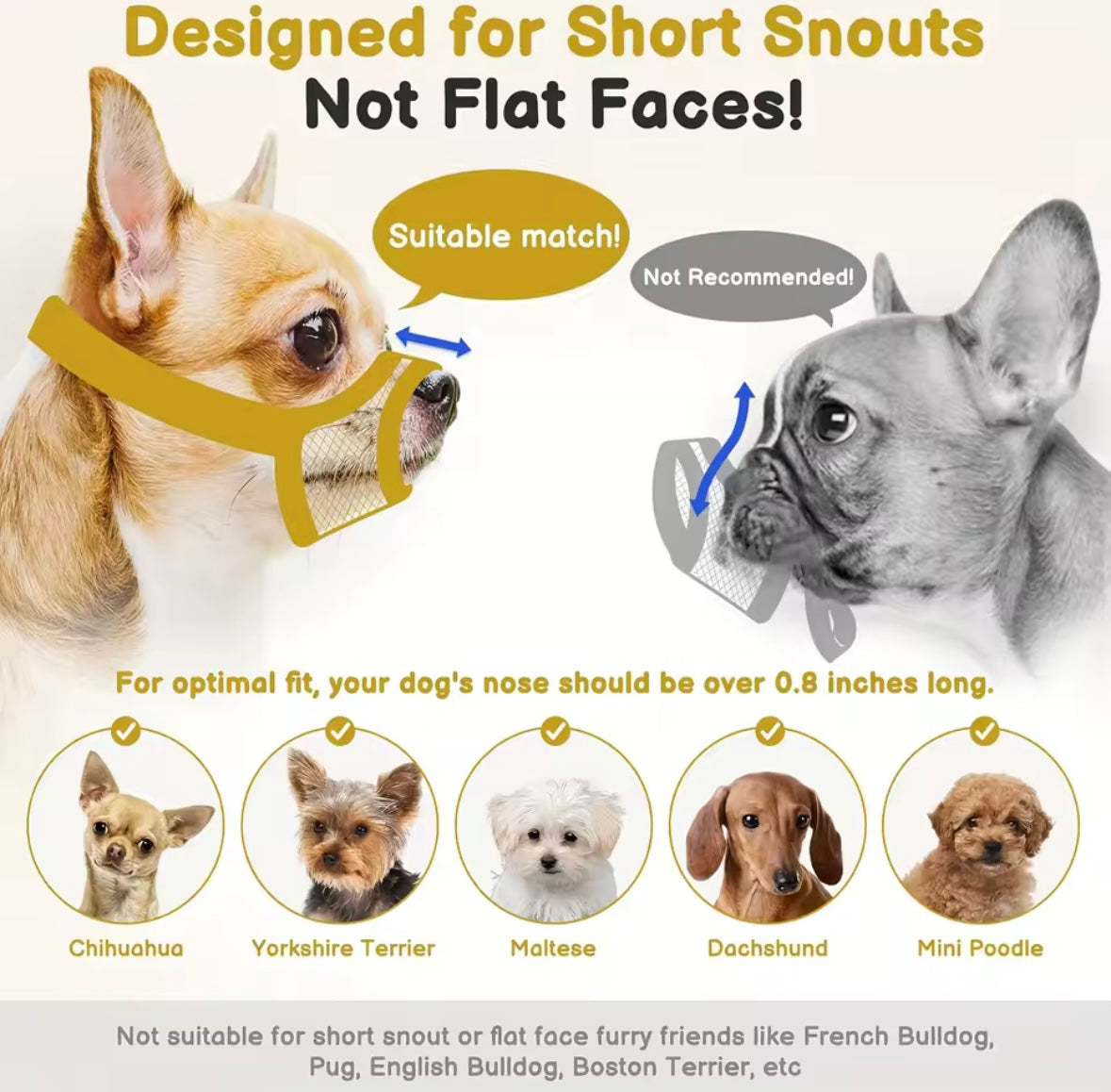 BreatheSafe Mesh Dog Muzzle
