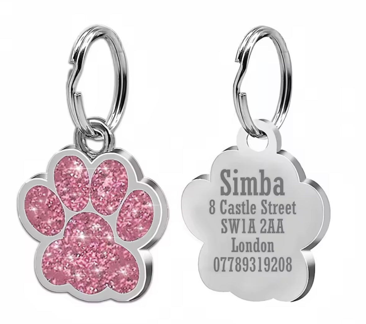 GlitterPaw ID Tag