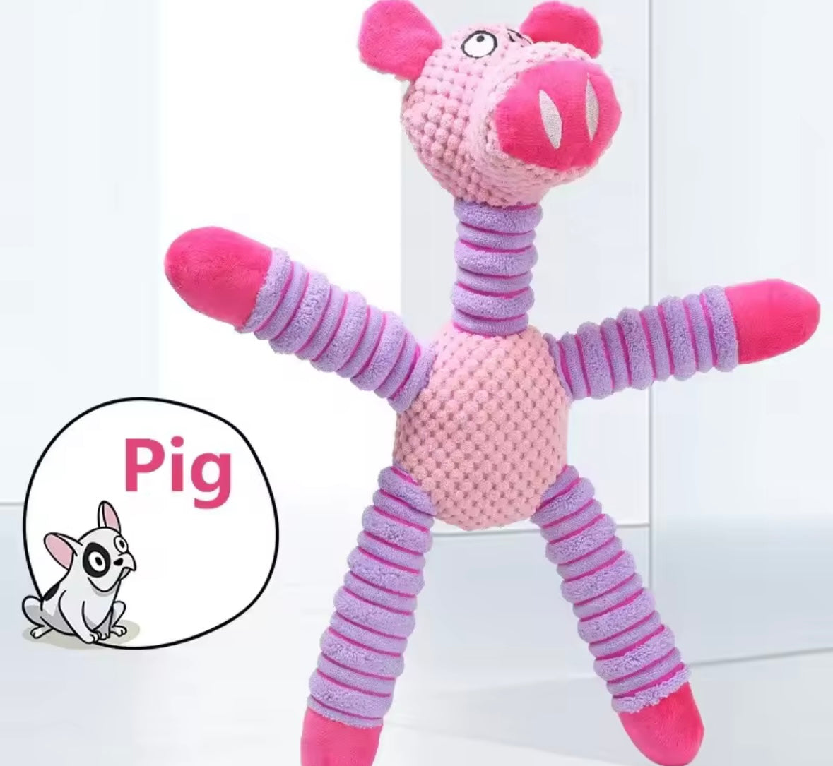 TitanPaw Squeaky Plush Dog Toy