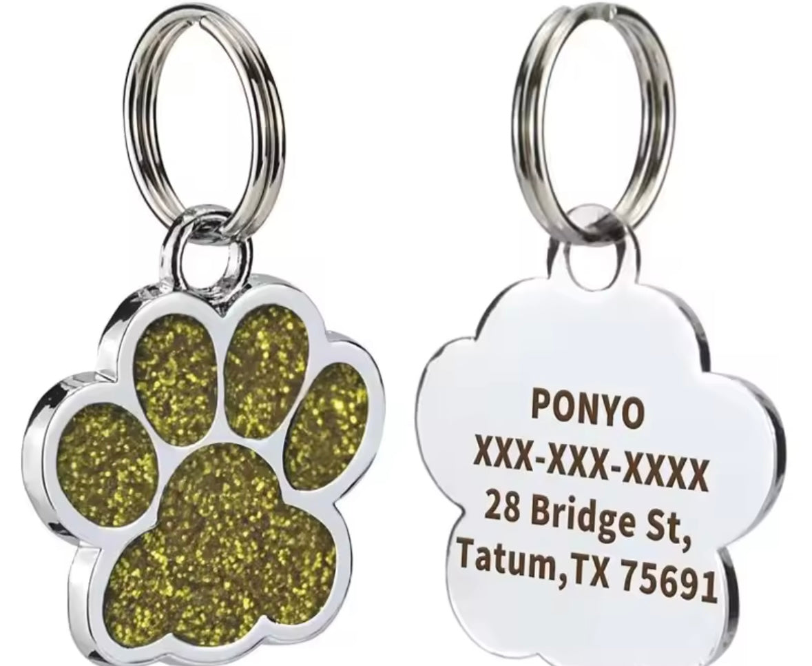 GlitterPaw ID Tag