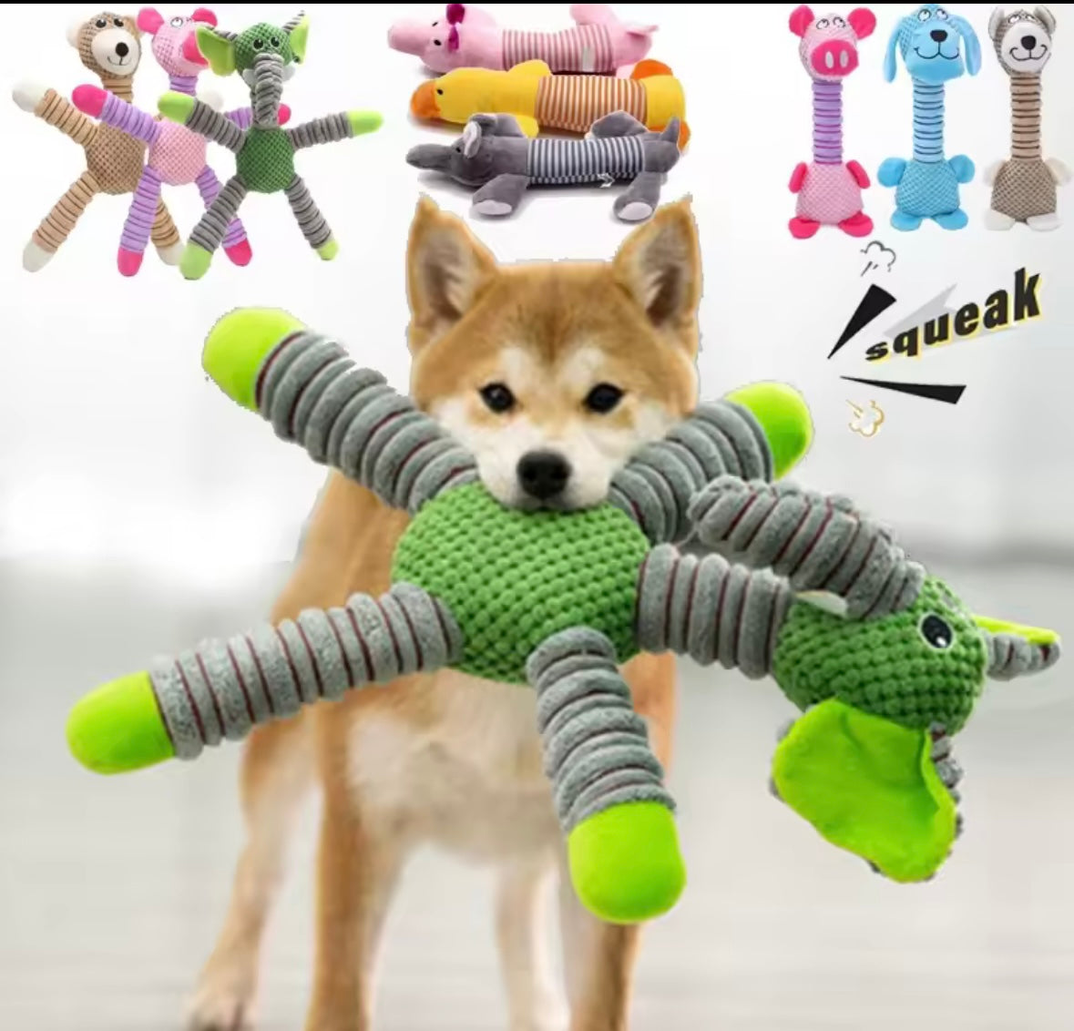 TitanPaw Squeaky Plush Dog Toy