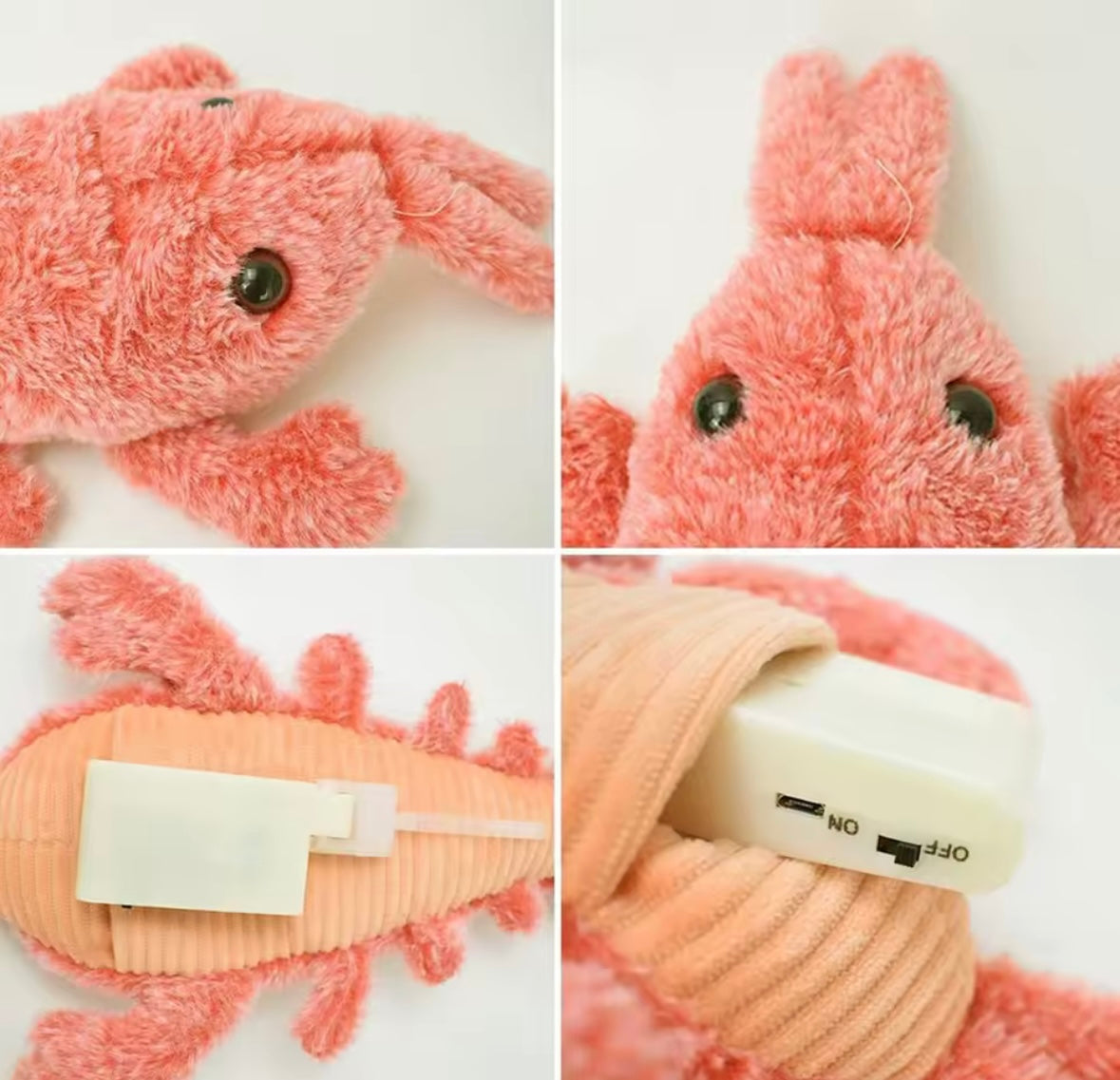 JumpyPaws Shrimp Toy