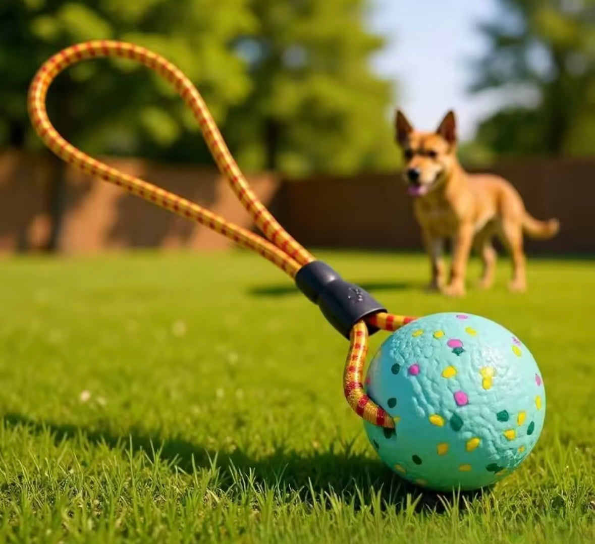 PopRope Dog Ball Toy