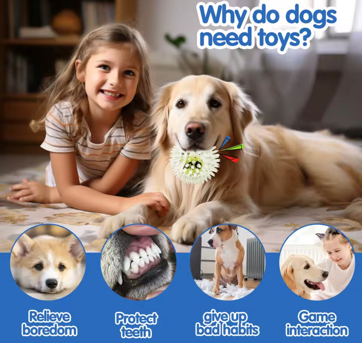 BounceBite Dog Tennis Ball