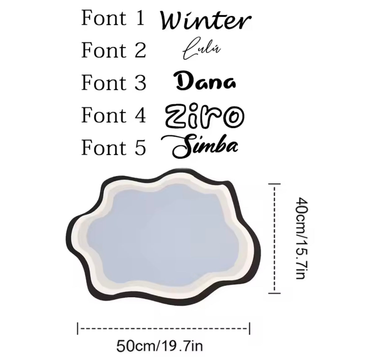 PawPrint Personalized Feeding Mat