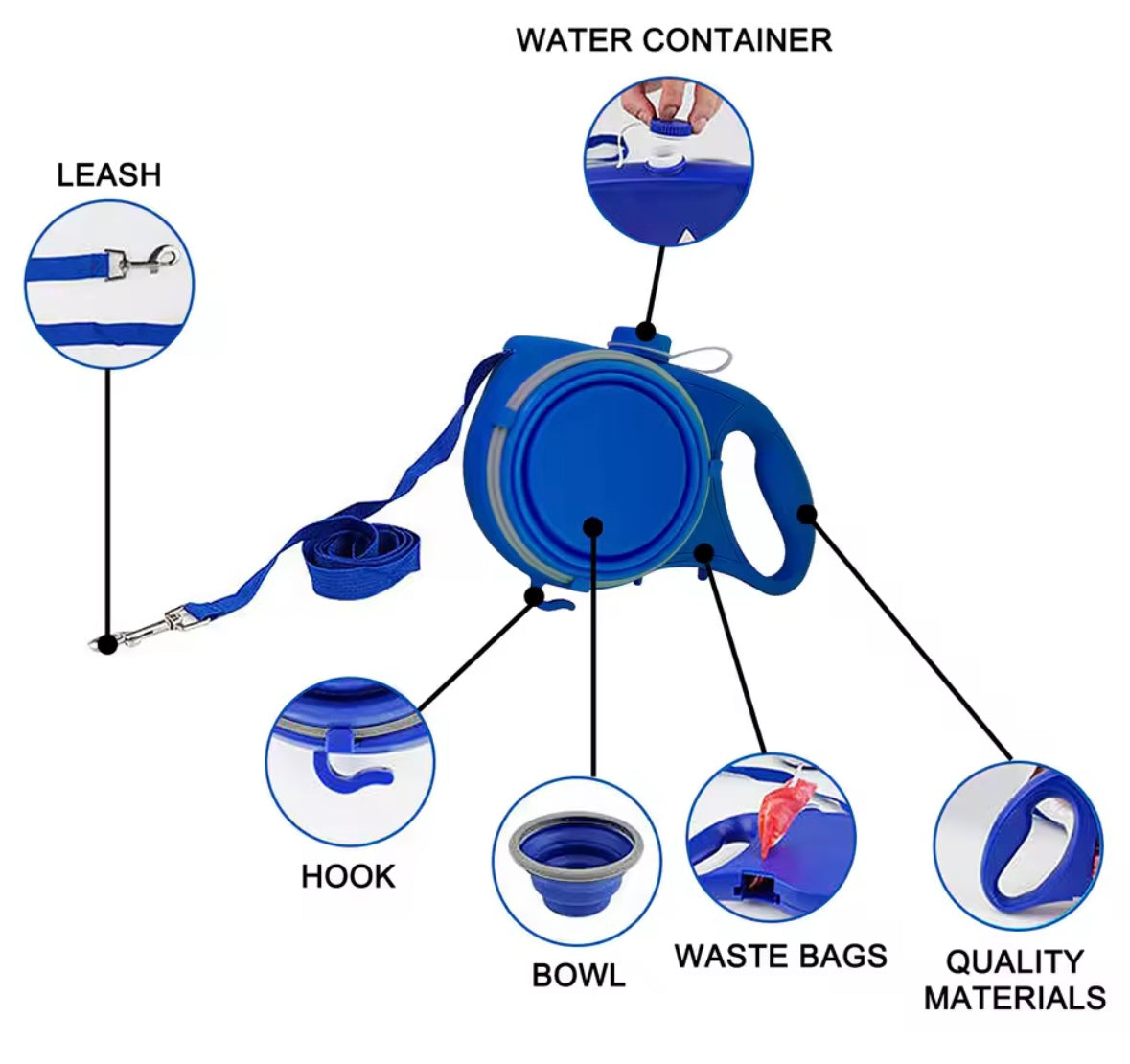 HydroPaw 5-in-1 Leash