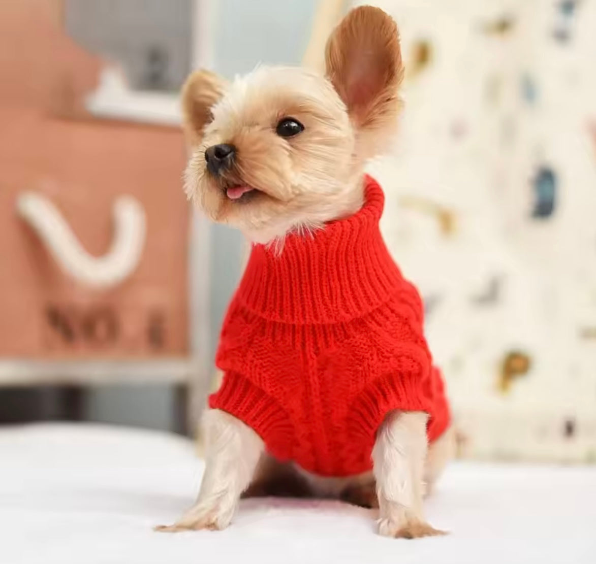 CozyTail Knit Dog Sweater