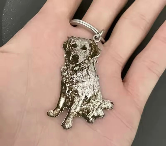 Pet Portrait Keychain