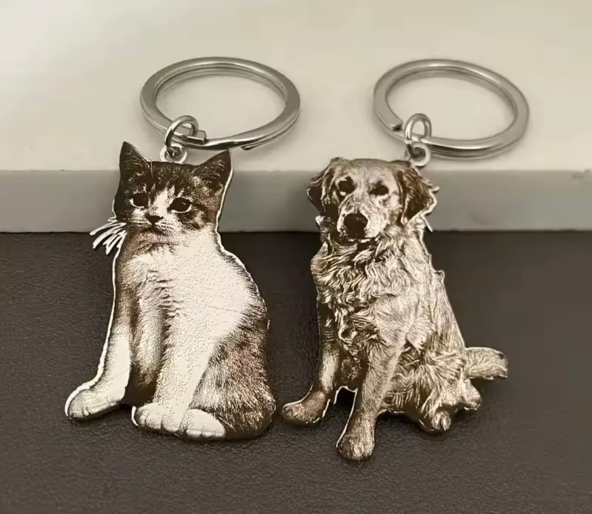 Pet Portrait Keychain