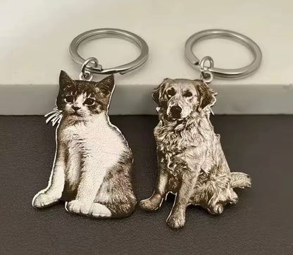 Pet Portrait Keychain