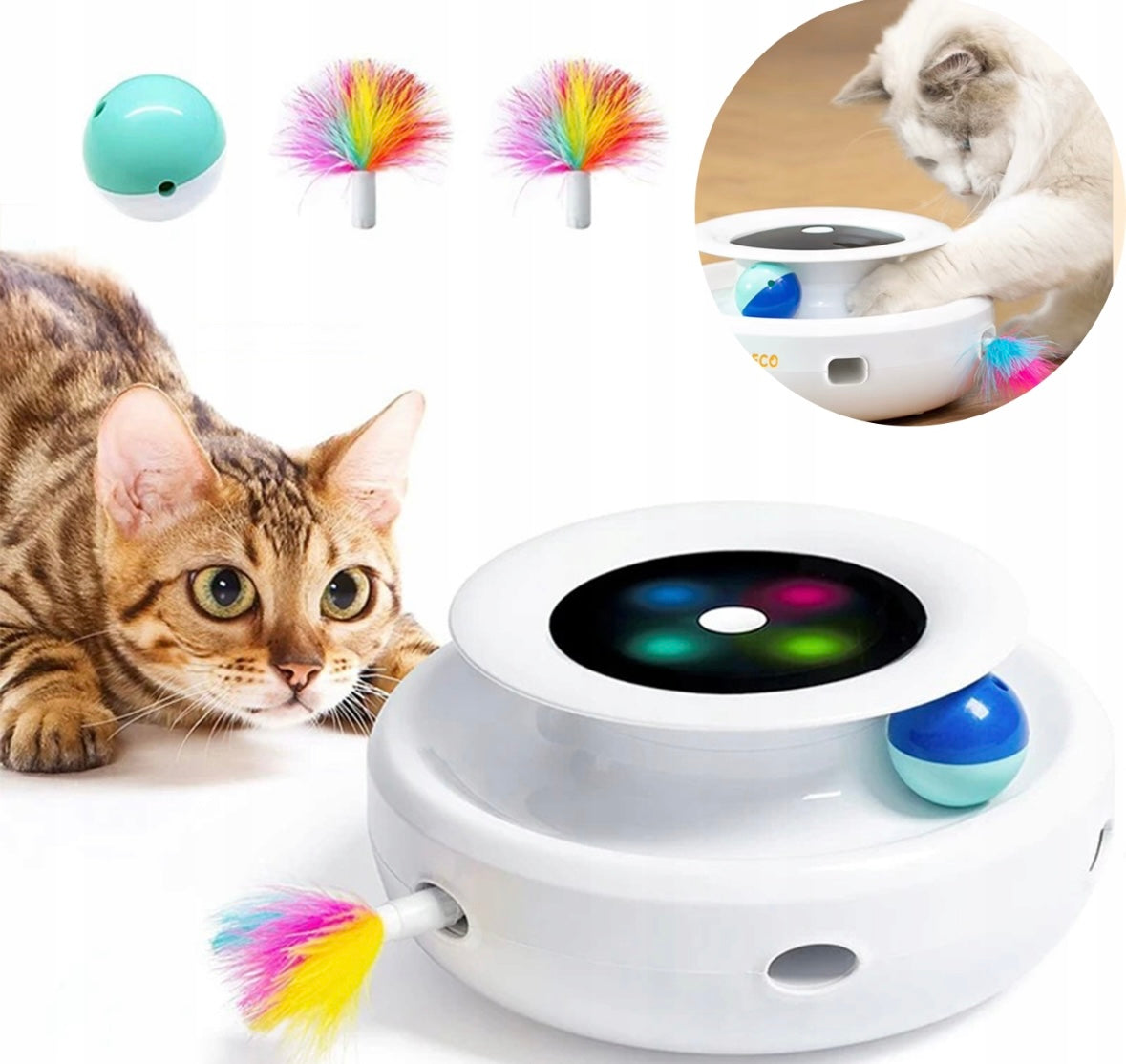 PurrSpin Interactive Ball