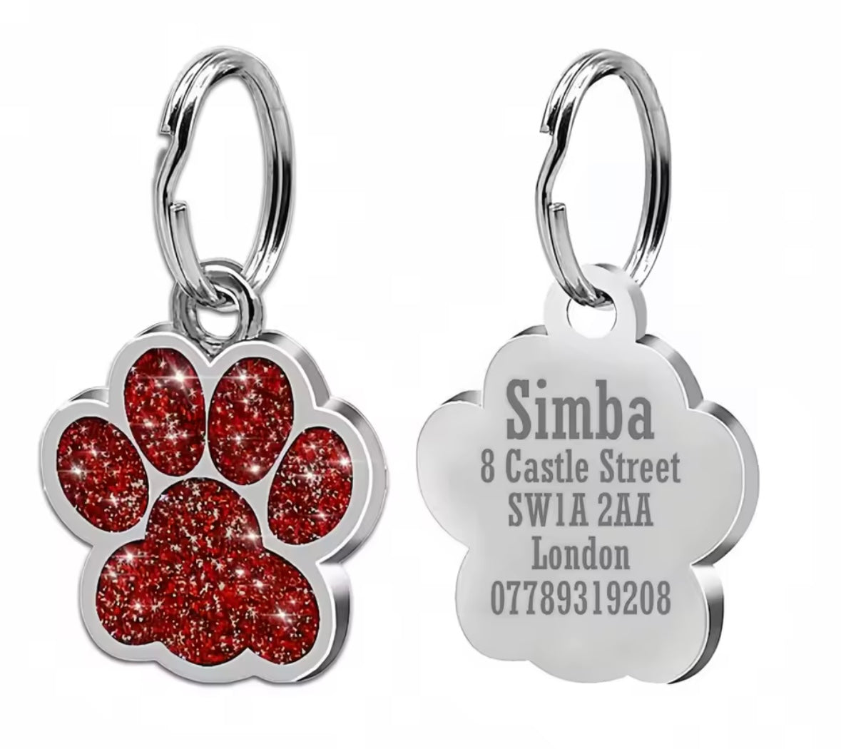 GlitterPaw ID Tag