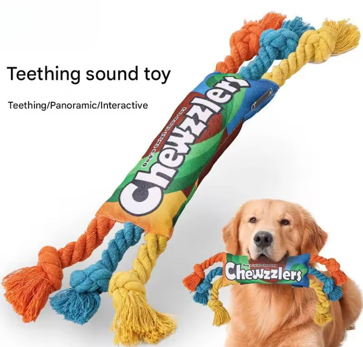 RainbowTwist Chew Toy