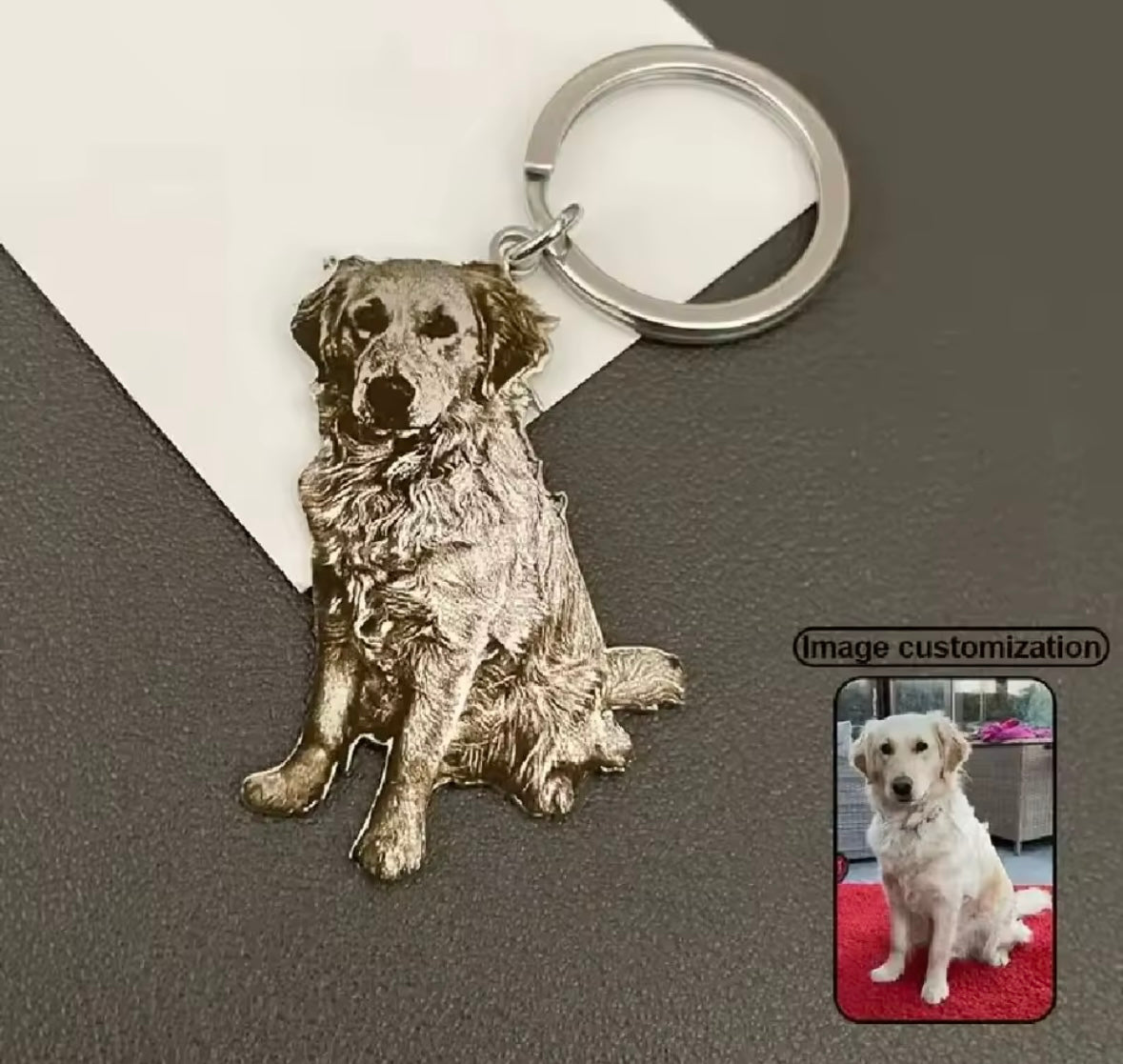 Pet Portrait Keychain