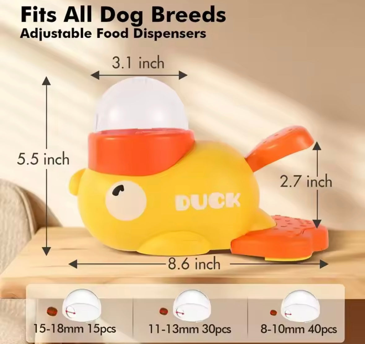 DuckFeed Dog Toy