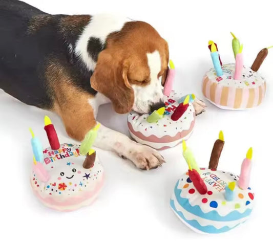 BarkDay Cake Dog Toy