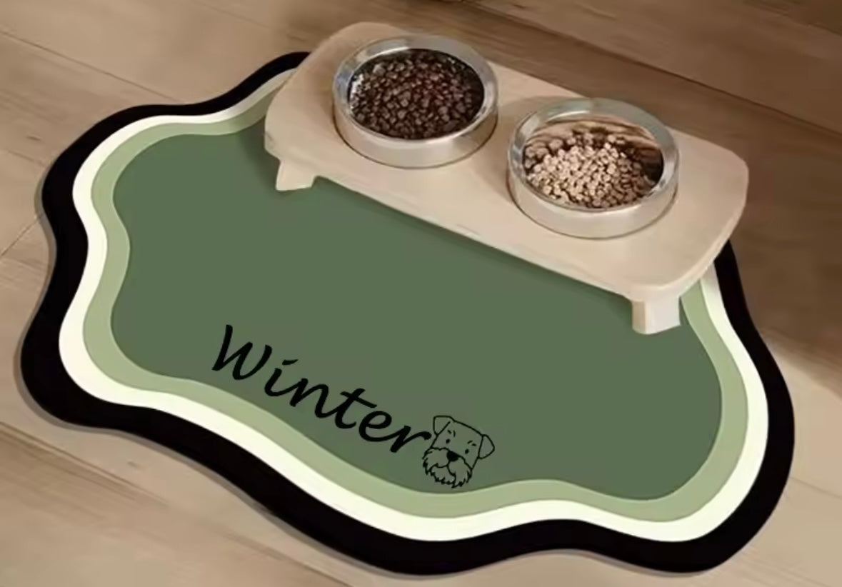 PawPrint Personalized Feeding Mat