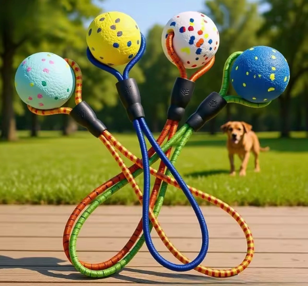 PopRope Dog Ball Toy