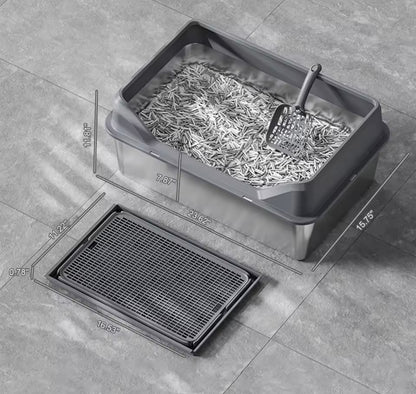 CleanPaw Stainless Steel Litter Box