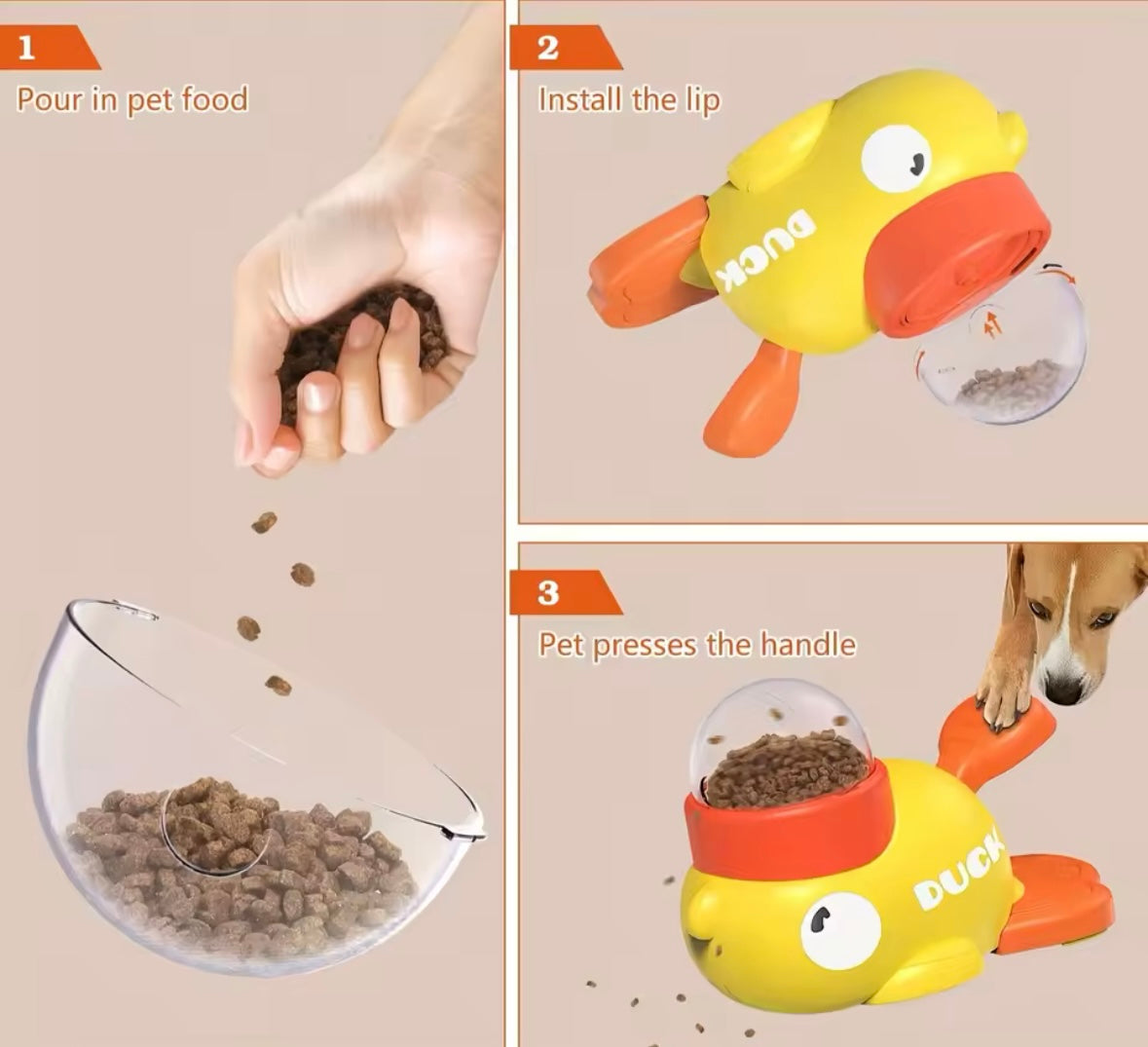 DuckFeed Dog Toy