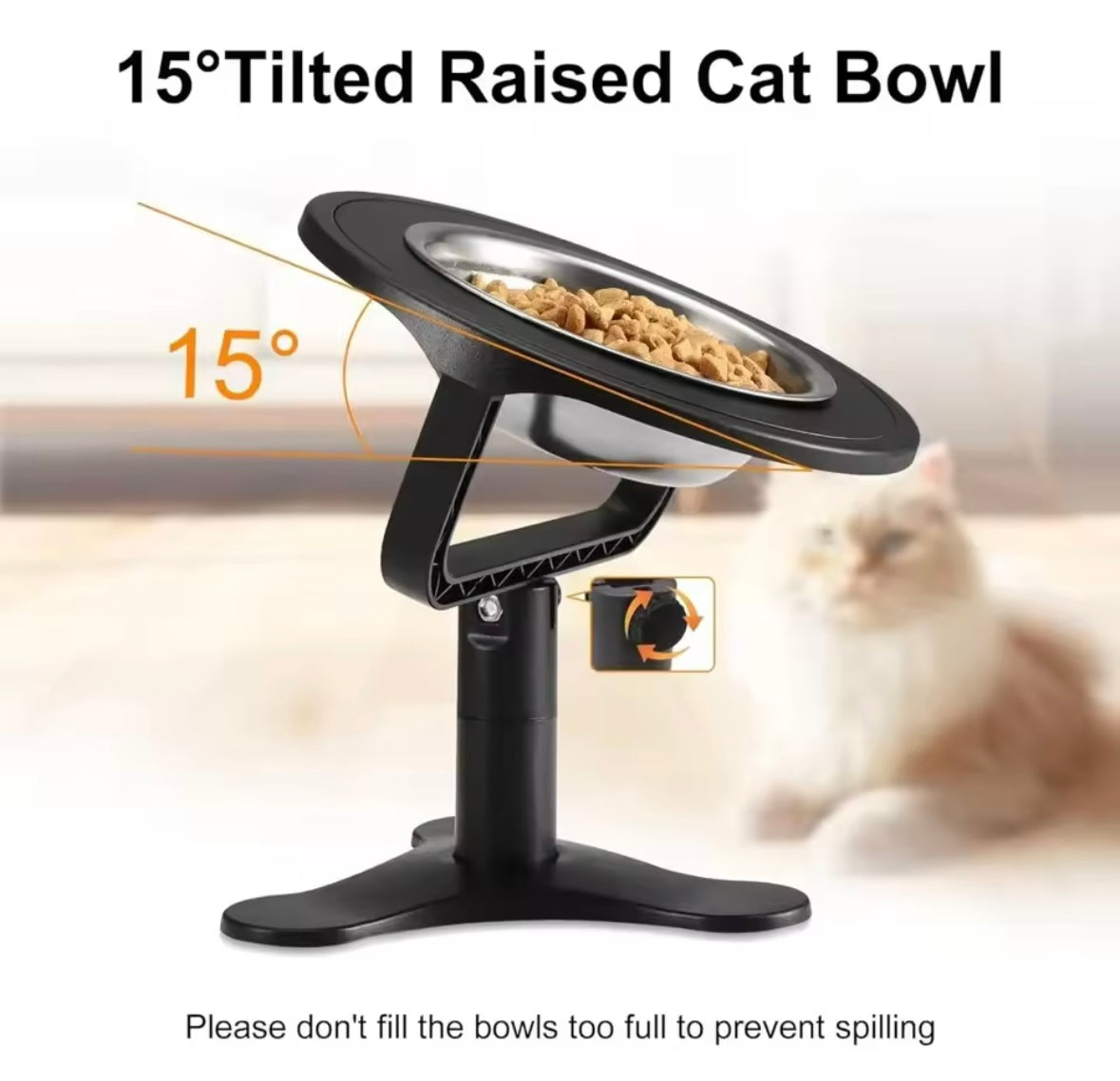 PurrLift Elevated Cat Bowl