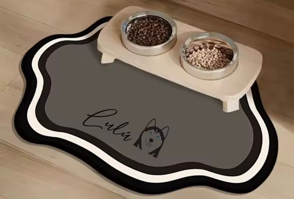 PawPrint Personalized Feeding Mat