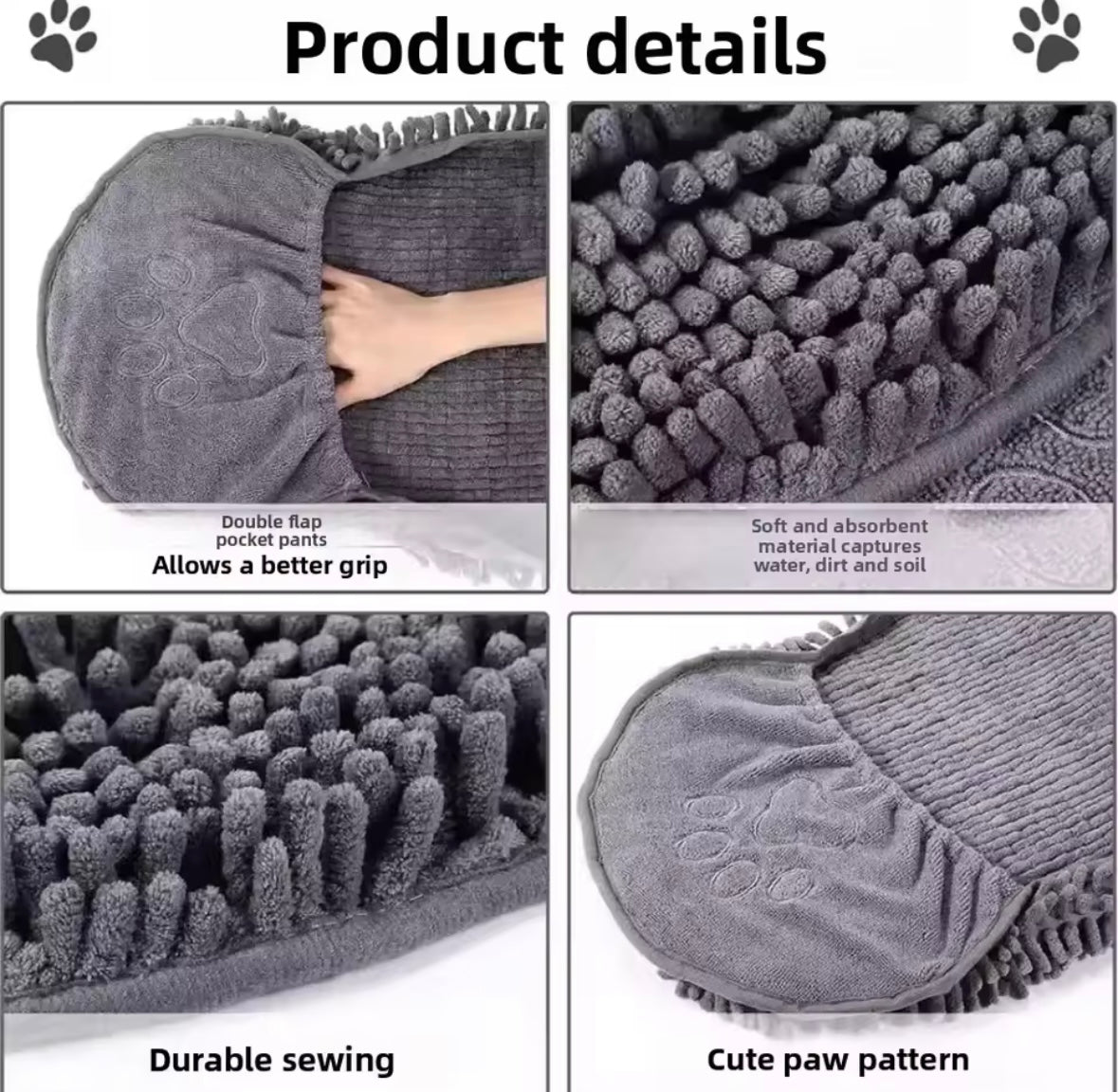DryPaws Pet Bath Towel