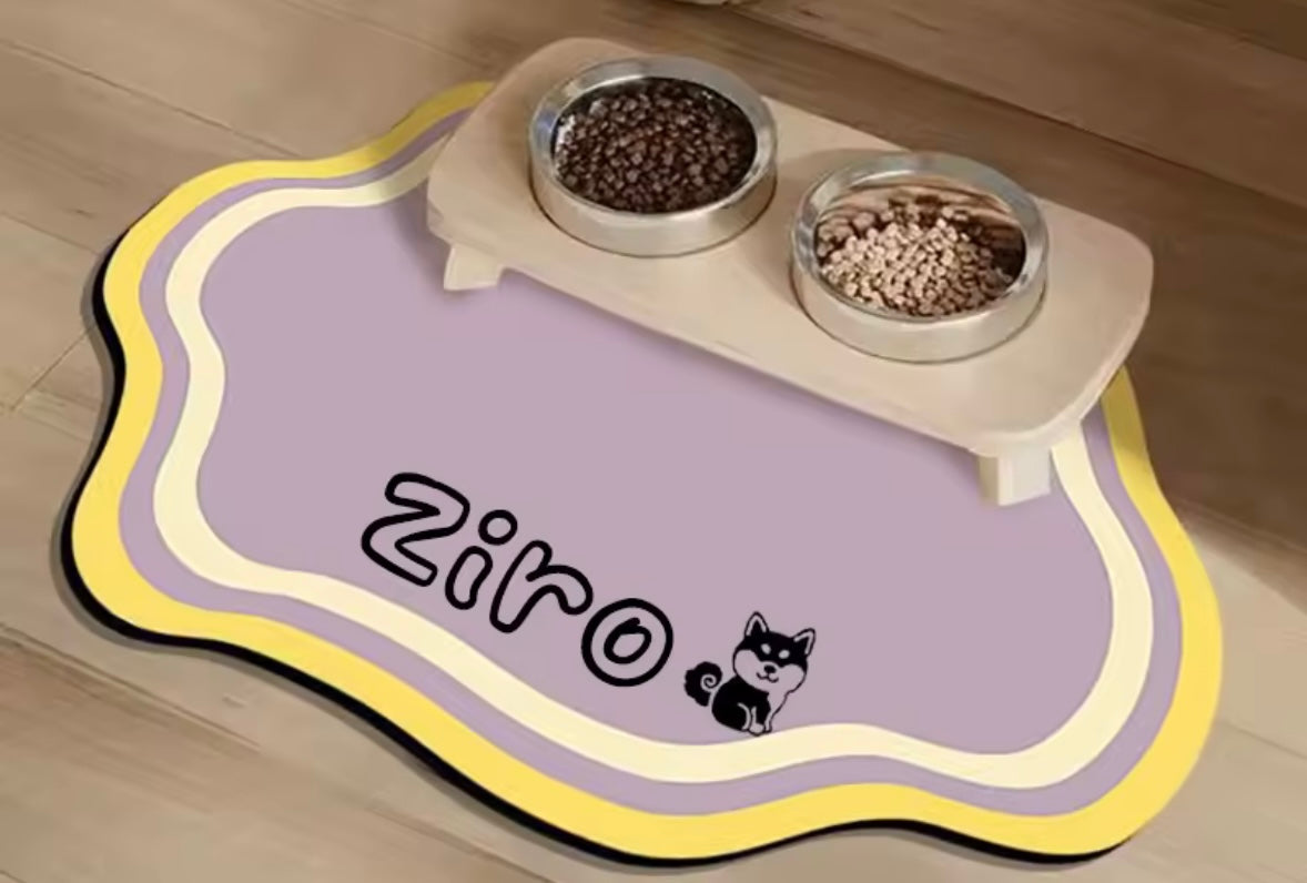 PawPrint Personalized Feeding Mat