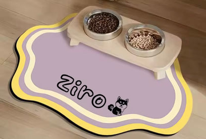 PawPrint Personalized Feeding Mat