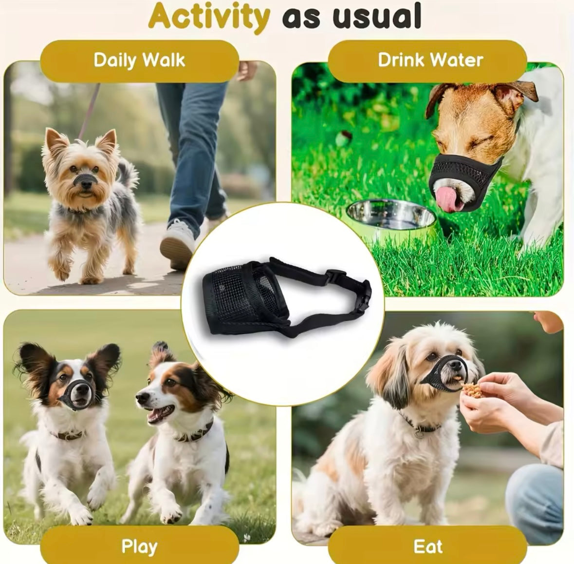 BreatheSafe Mesh Dog Muzzle