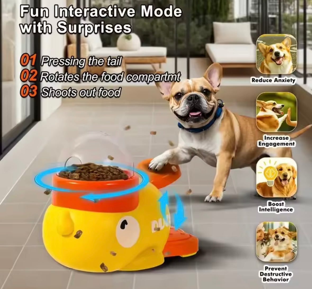 DuckFeed Dog Toy