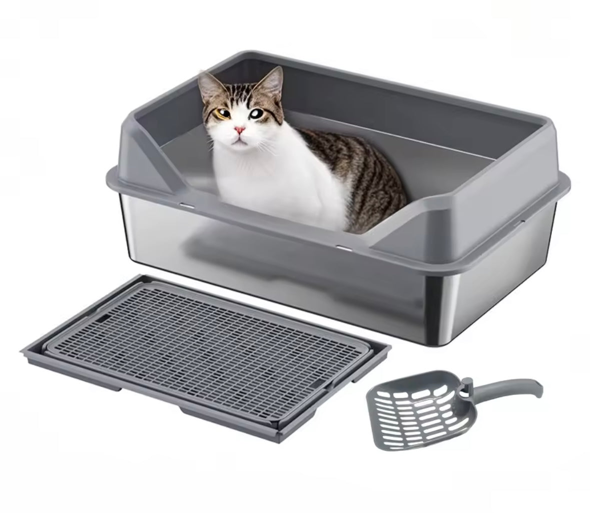 CleanPaw Stainless Steel Litter Box