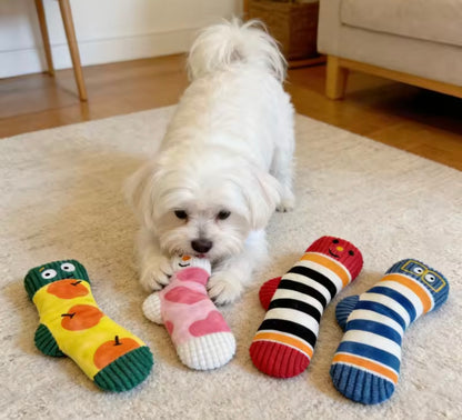 SockBite Squeaky Dog Toy