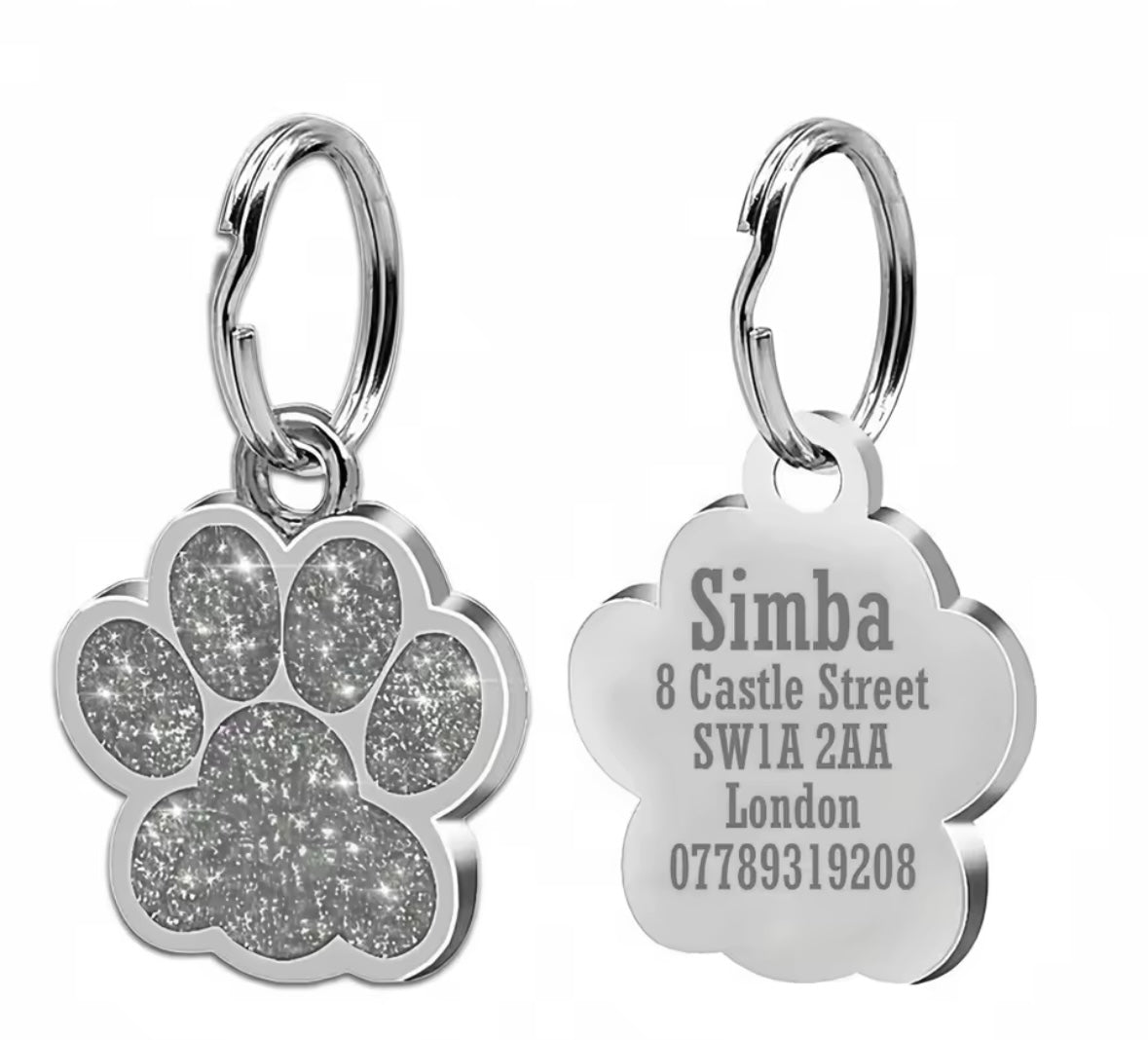 GlitterPaw ID Tag