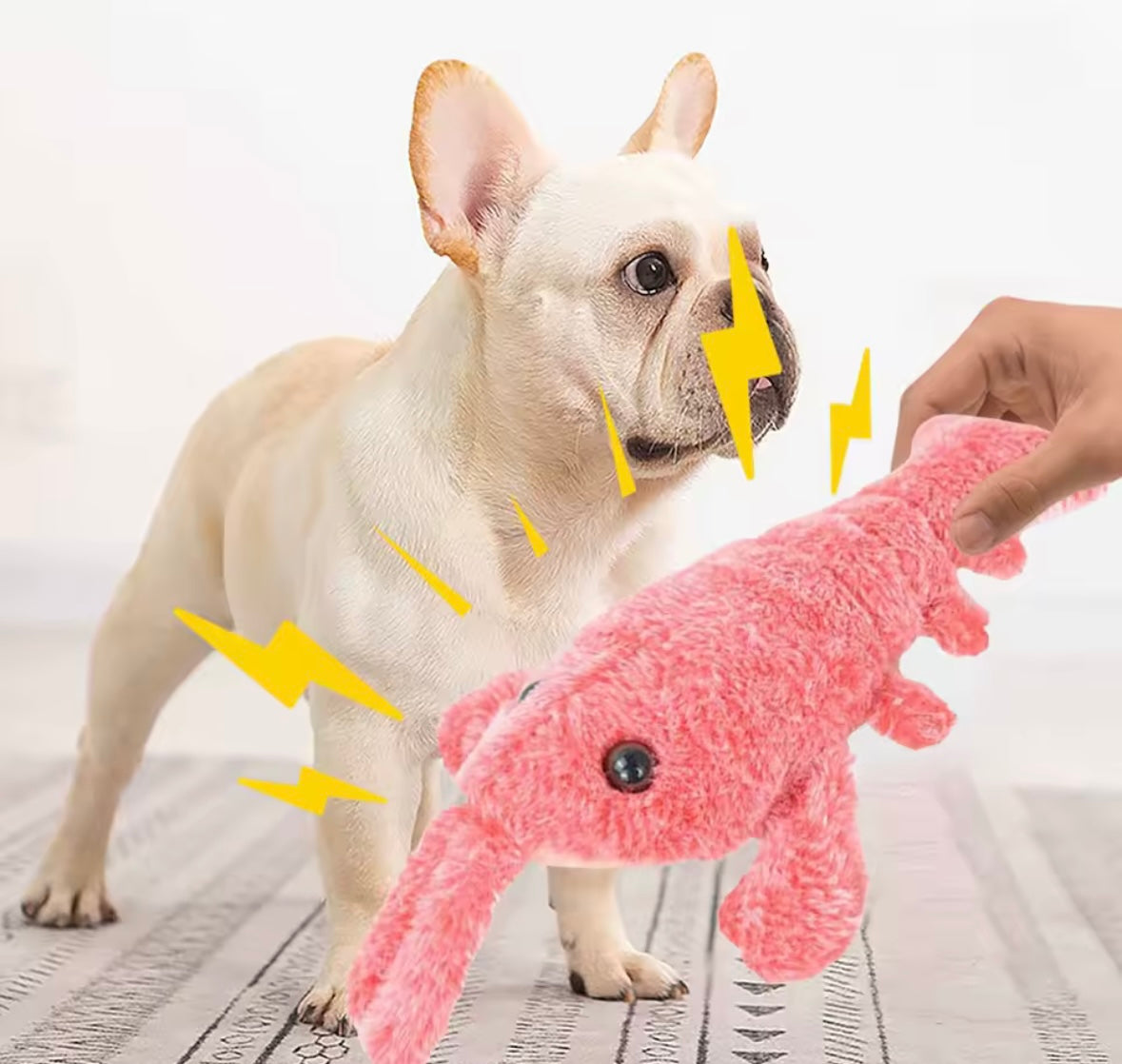 JumpyPaws Shrimp Toy
