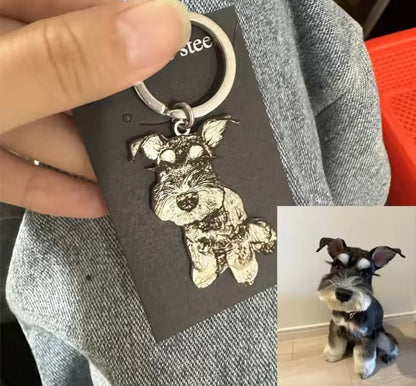 Pet Portrait Keychain