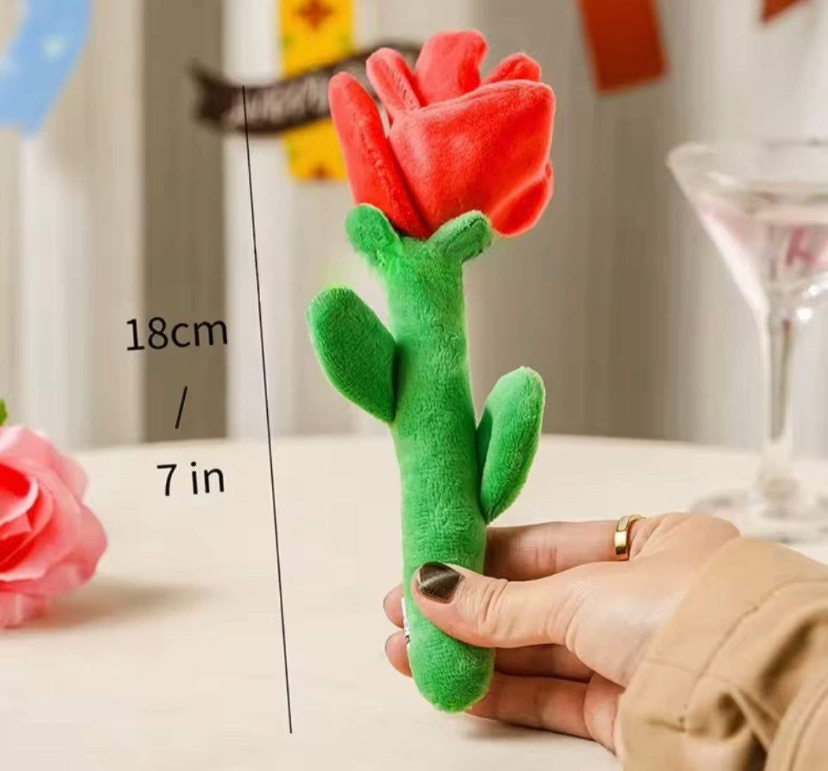 LovePaws Rose Bear Toy