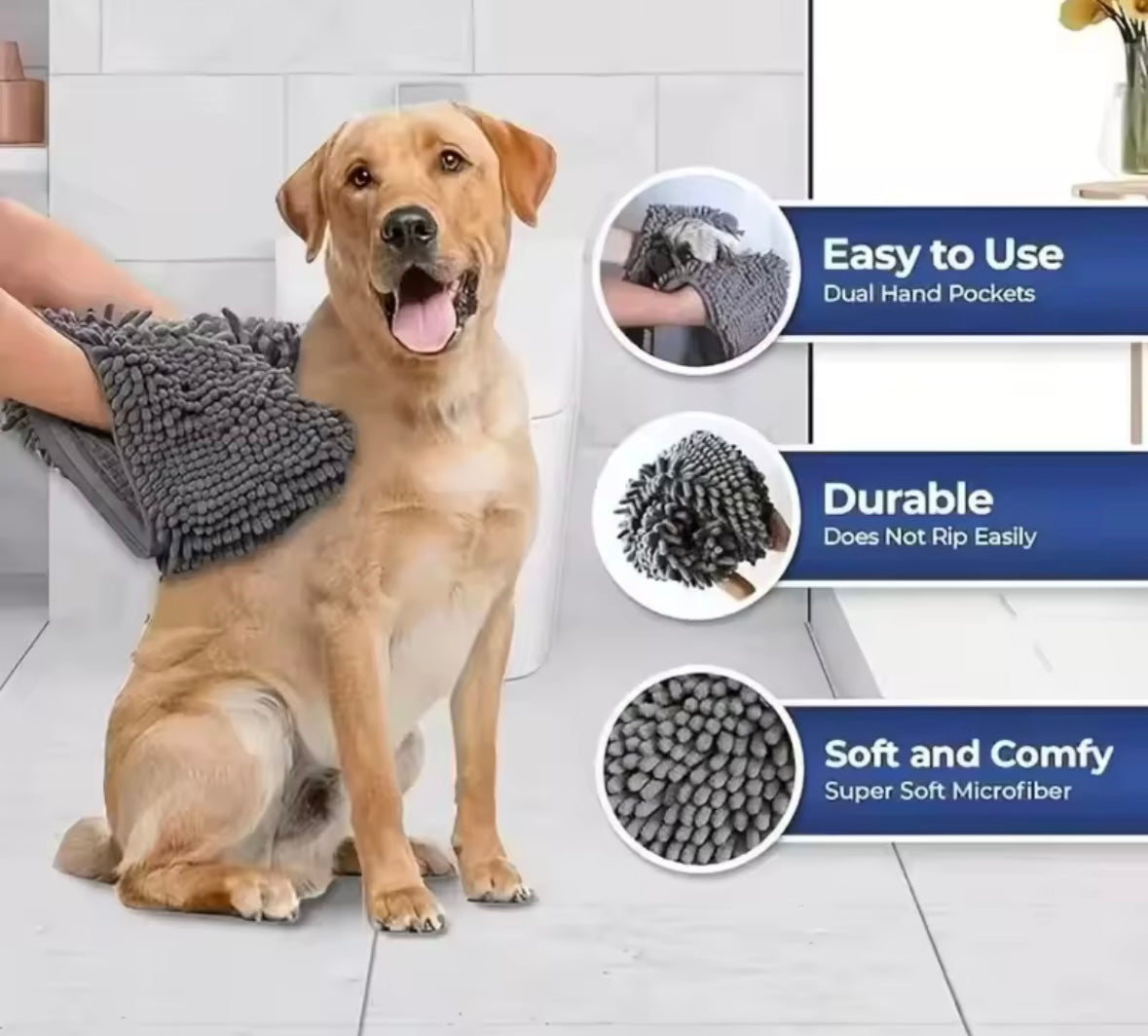 DryPaws Pet Bath Towel