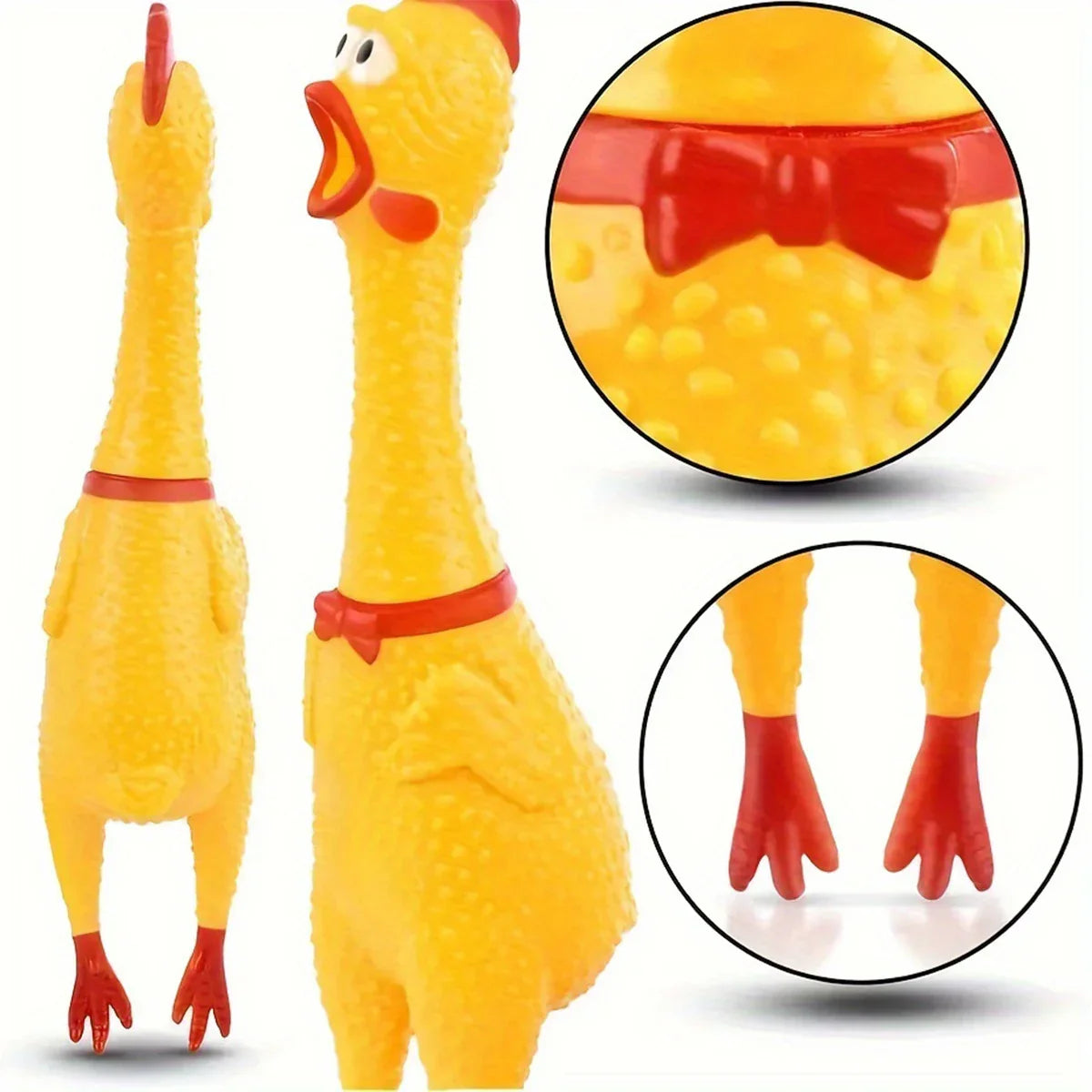 Rubber Chicken Dog Toy