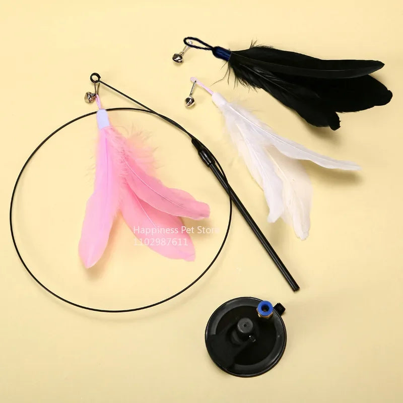 Cat Fishing Rod Bell Toy