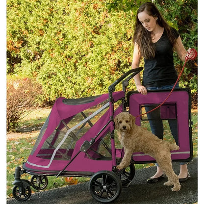 PawRide Double Entry Pet Stroller